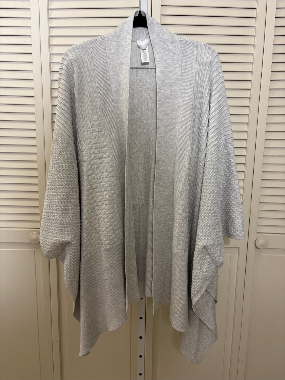 Lululemon Dream Weaver Wrap Code Gray Cashmere Blend Sweater One Size